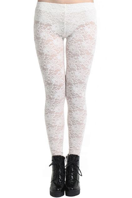 White Embroidered Lace White Leggings Lace Leggings White Leggings Tight Leggings