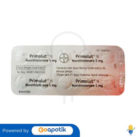 Primolut N Mg Blister Tablet Kegunaan Efek Samping Dosis Dan