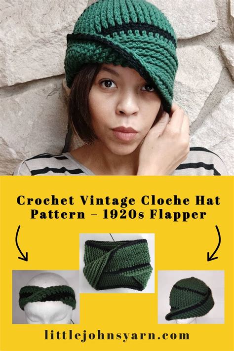 1920s Free Vintage Crochet Cloche Hat Pattern Video Littlejohns