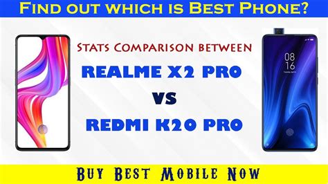 Comparison Between Realme X2 Pro Vs Redmi K20 Pro Mobiles Youtube