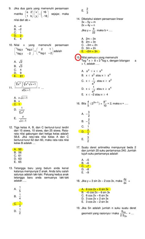 Contoh Soal Matematika Dasar Dan Pembahasan Penelitian - IMAGESEE