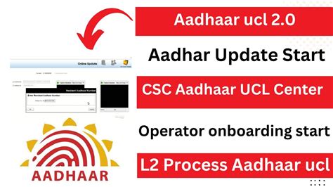 Csc Aadhaar Ucl Center Operator Onboarding Start And Machine