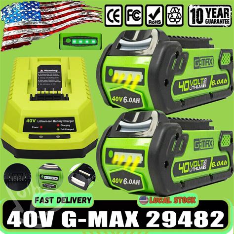 Ah For Greenworks V Lithium G Max Battery