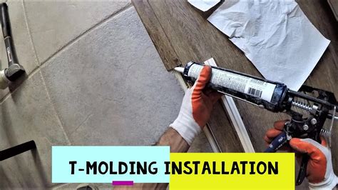 How To Install Vinyl Plank T Molding Transitions Step By Step Youtube