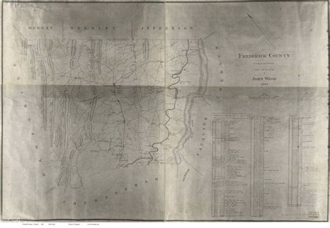 Frederick County Virginia 1820 Survey Map Mill Owners - Etsy | Historical maps, County, Historical