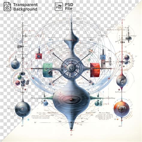 Premium PSD | Psd realistic photographic quantum physicists equations of a fractal