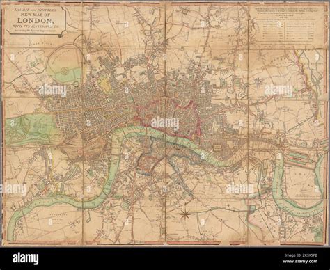 Laurie And Whittles New Map Of London With Its Environs Andc Including