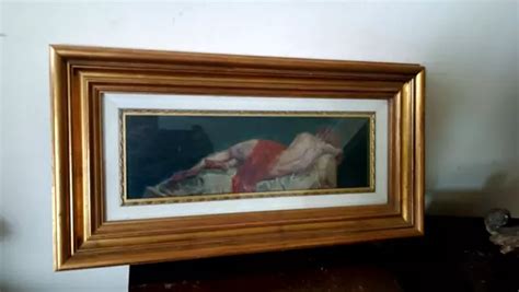 OIL PAINTING ON Panel Female Nude Early S PicClick UK