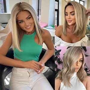 Amazon Byluxurious Ombre Highlight Ash Blonde Lace Front Wigs Human Hair Pre Plucked