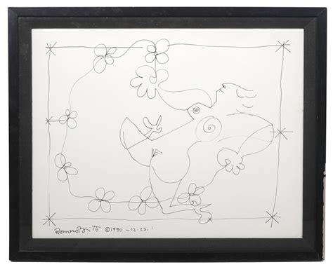 At Auction Romero Britto Romero Britto Running Naked Drawing