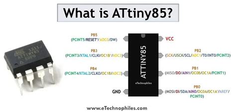 Attiny85 Complete Beginners Guidepinout And Specs