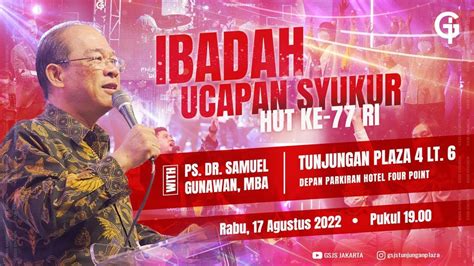 Ibadah Doa Malam GSJS Tunjungan Plaza Surabaya W Ps Samuel Gunawan 19