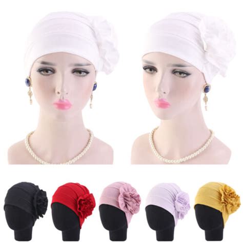 Women Strech Hijab Turban Hat Muslim Hair Loss Cover Scarf Chemo Caps