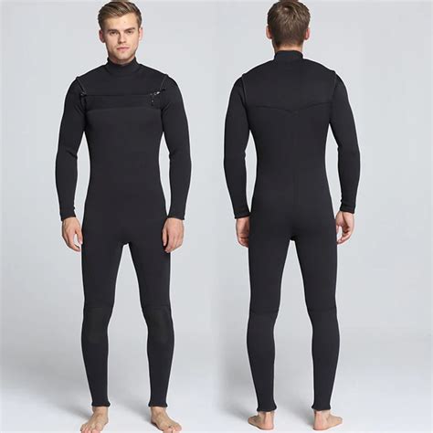 Back 3mm Neoprene Men Long Sleeve One Piece Wetsuit For Men