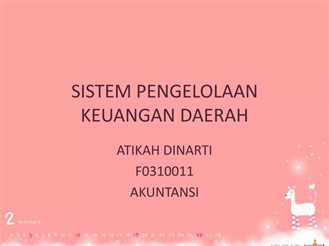 Sistem Pengelolaan Keuangan Daerah Ppt