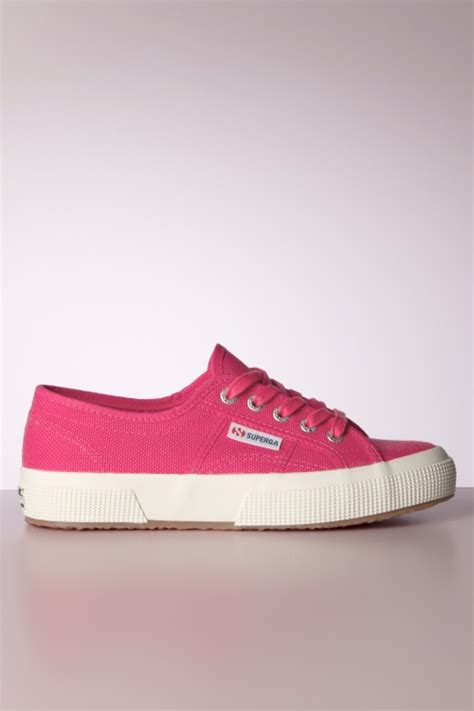 Superga Baskets Classiques Cotu En Rose Fuchsia Acheter Chez Topvintage