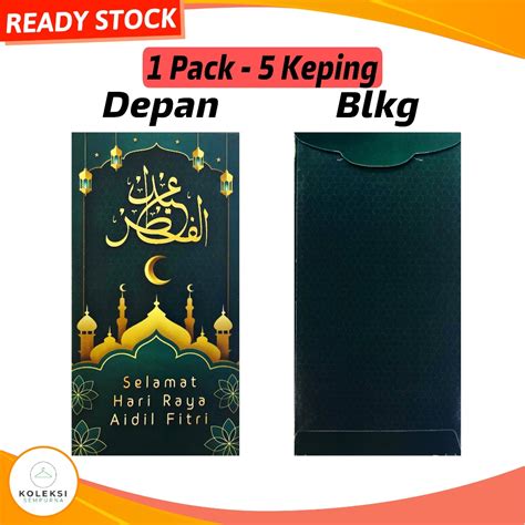 5 Pcs Per Pack Sampul Raya Aidilfitri Sampul Raya Sampul Raya