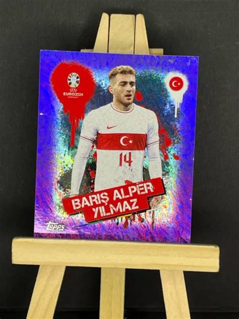 Topps Uefa Euro Stickers Baris Alper Yilmaz Tur Purple