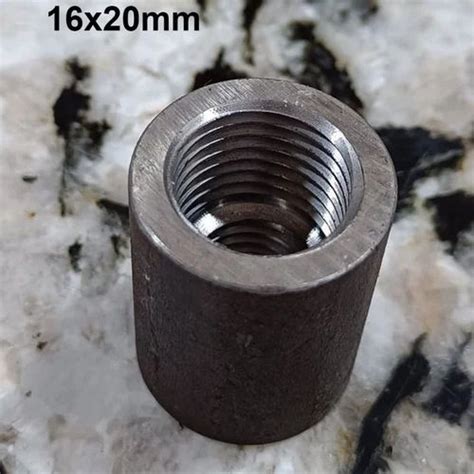 Galvanized Finish Mild Steel X Mm Parallel Thread Rebar Coupler For