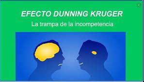 EFECTO DUNNING KRUGER El problema con el mundo es que los estúpidos