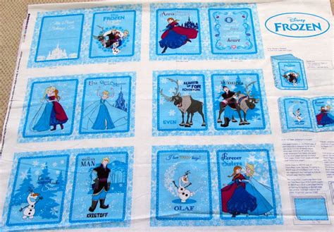 Disney Frozen Winter Magic Soft Cloth Boook Fabric Panel By Anamts