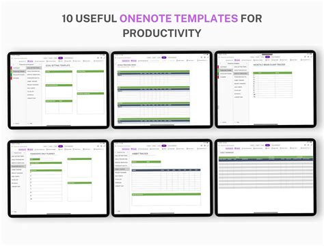 Onenote Digital Planner Onenote Template Project Planner Onenote