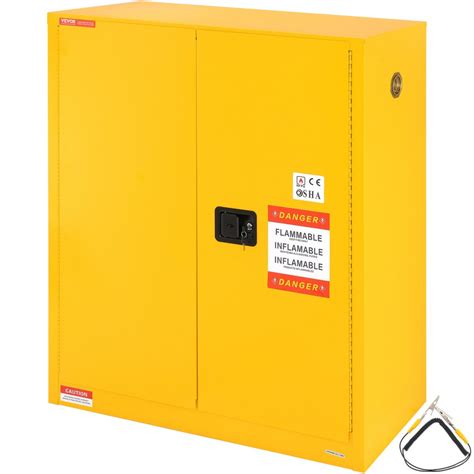 Vevor Flammable Safety Cabinet 30 Gal Cold Rolled Steel Flammable