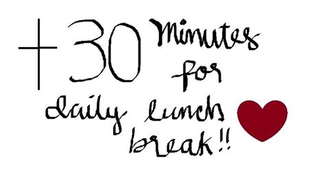 Petition · An Additional 30 Minutes For Lunch Break At Tanza Senior