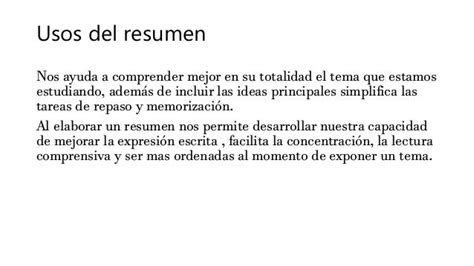 T Cnicas De Estudio Resumen Pptx