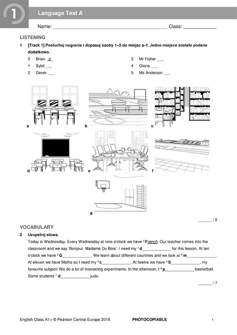 Ec A P Language Test A Pdf Name