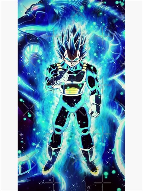 Vegeta Super Saiyen Blue Poster For Sale By Lckees Redbubble