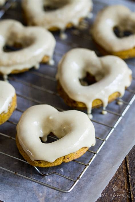 Vegan Pumpkin Donuts With Salted Caramel Glaze 40 Aprons