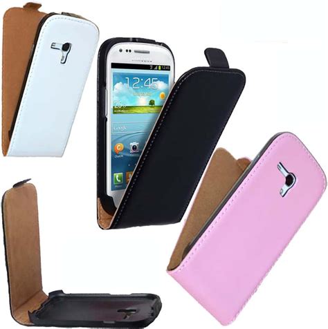 For Samsung Galaxy Siii S3 S 3 S111 Mini I8190 Genuine Cow Leather