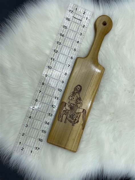 Naked Nude Demon Devil Girl Bondage Bdsm Spanking Paddle Personalized