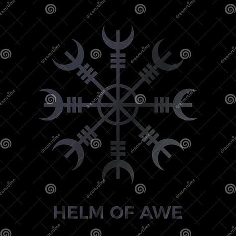 Helm Of Awe Or Helm Of Terror Sign Aegishjalmur Icelandic Symbol Of