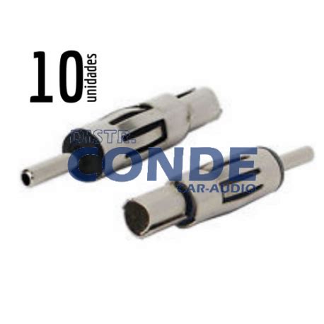 CONECTOR ANTENA DIN MACHO 10unid Soldar CONDE Car Audio