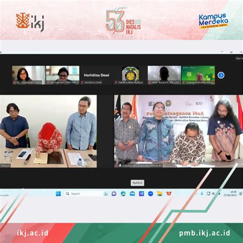 Moa Fsrd Ikj Dengan Fib Usu Institut Kesenian Jakarta