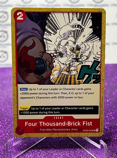 ONE PIECE FOUR THOUSAND-BRICK FIST # OP05-020 AWAKENING OF THE NEW ERA