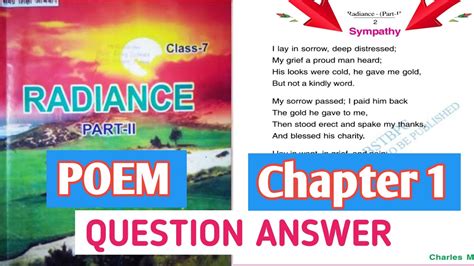 Sympathy Poem Class 7th Question Answer Class 7 English Chapter 1 Bihar Board Question Answer