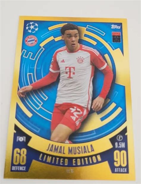 Match Attax Uefa Jamal Musiala Limited Edition Card Le