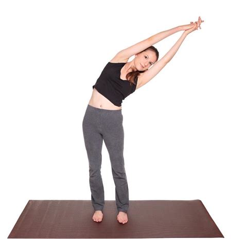 Yoga Poses Crescent Moon Pose Position Ardha Chandrasana A Photo