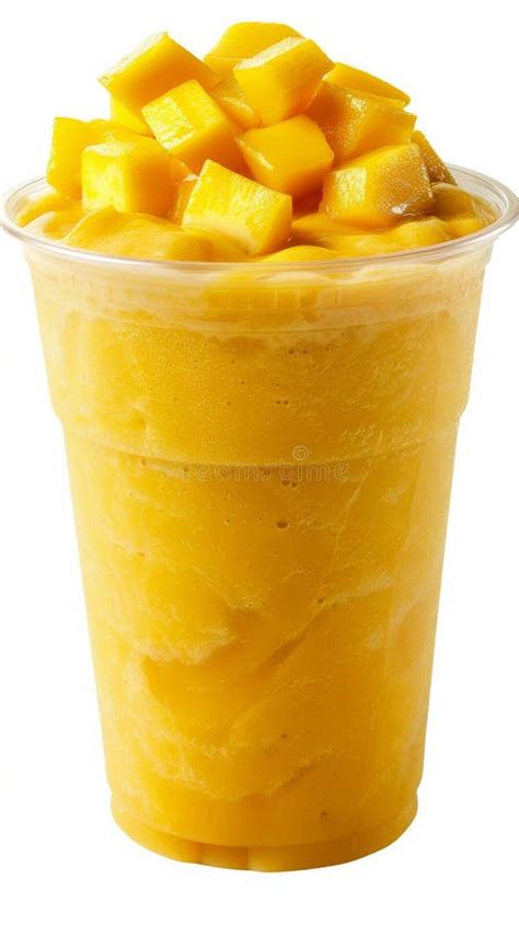 Mango Smoothie Plastic Cup Stock Photos Free Royalty Free Stock