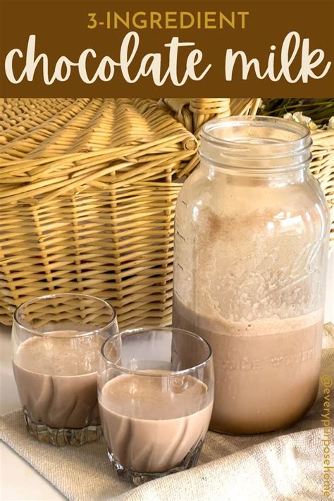 Homemade Chocolate Milk 3 Ingredients Artofit