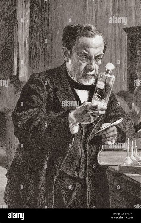 Louis Pasteur In His Laboratory Louis Pasteur 1822 1895 French Chemist And Microbioligist