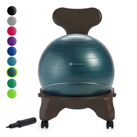 Buy Gaiam Classic Balance Ball Chair Exercise Stability Yoga Ball