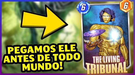 PRIMEIRA GAMEPLAY EXCLUSIVA O TRIBUNAL VIVO Marvel Snap YouTube