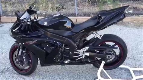 2005 Yamaha R1 Raven Edition Rev On Stock Exhaust Custom Seats Red