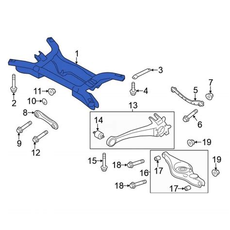 Mitsubishi Oe A Rear Suspension Subframe Crossmember