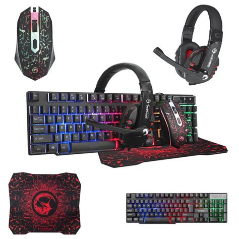 Pack Gaming Macro G301 Clavier Souris Casque Tapis Souris