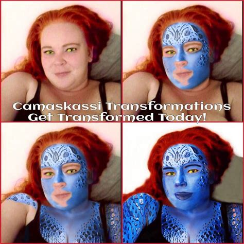 Mystique Transformation Process by MASKassi on DeviantArt